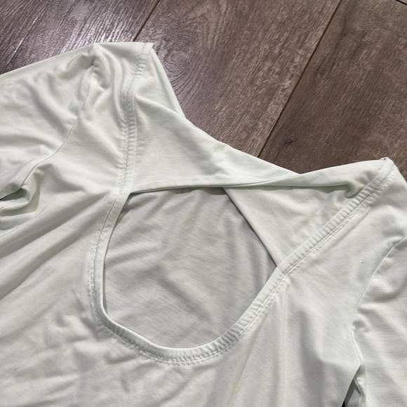 Athleta Open Back Flexlight Long Sleeve mint green xxs - Picture 3 of 5